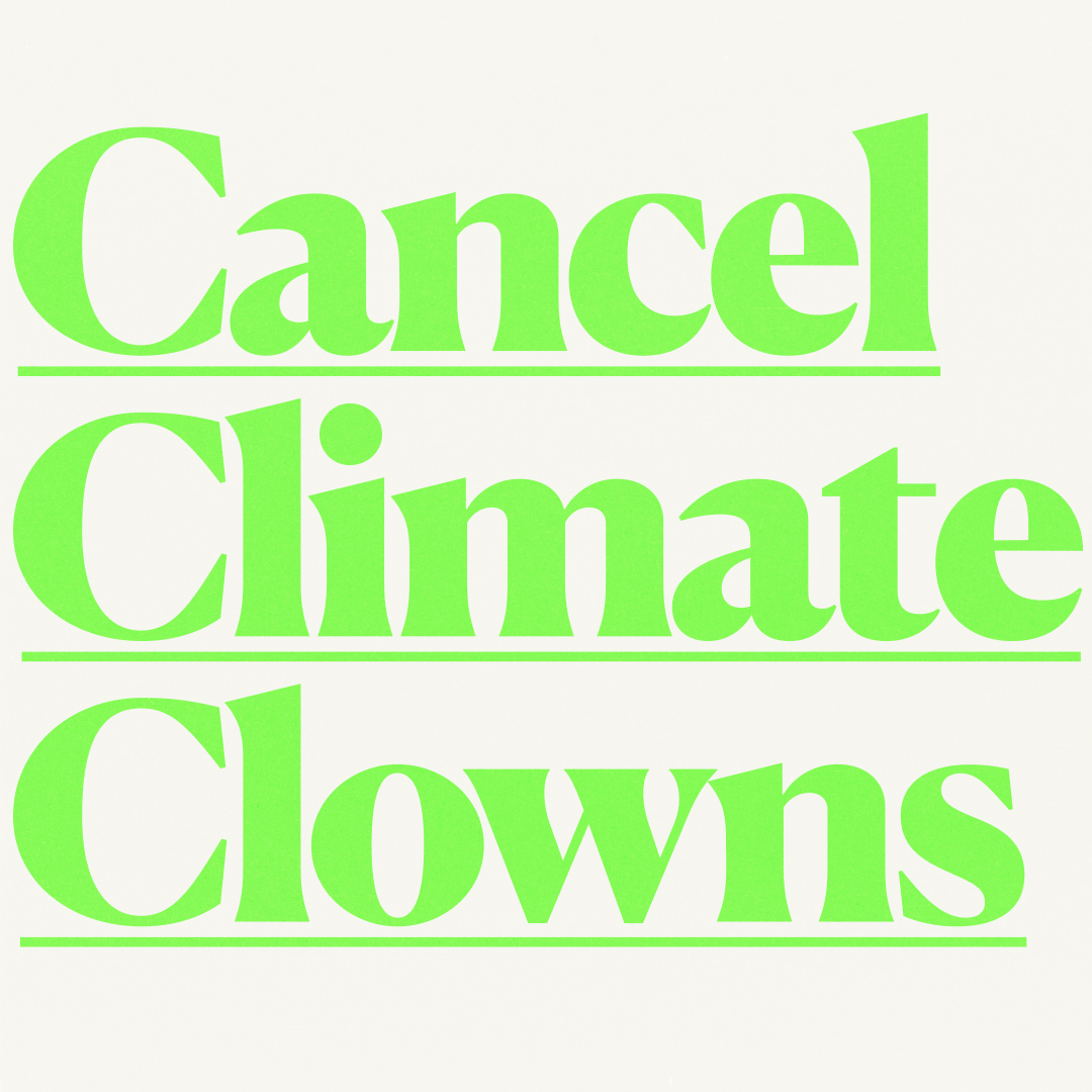 Cancel climate clowns GIF