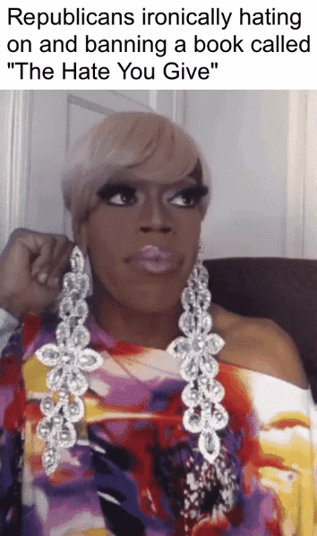 Republicans hating on 'The Hate U Give' motion meme