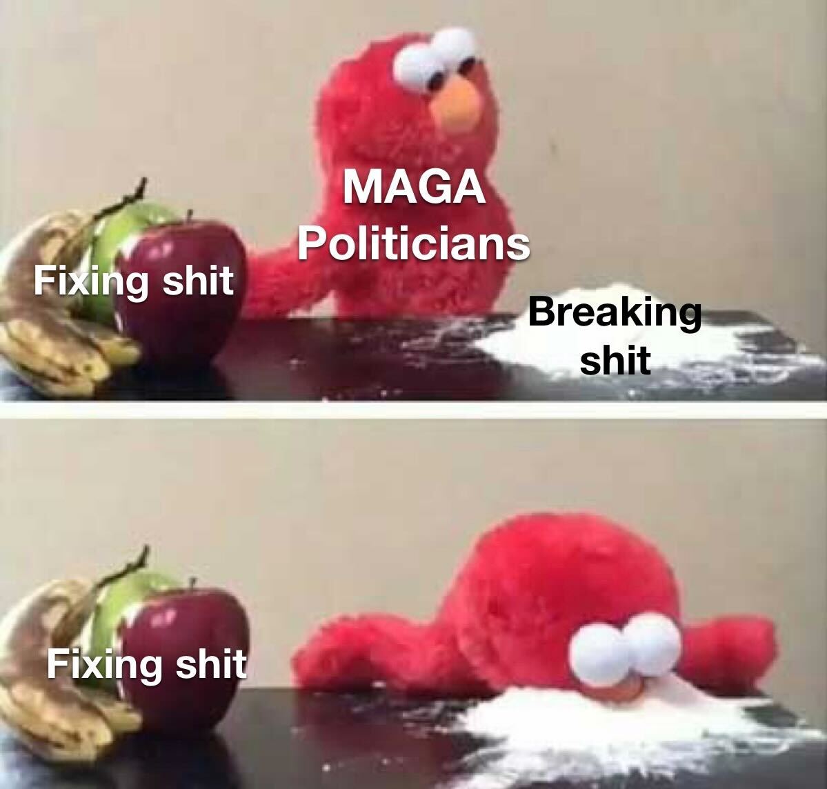 MAGA politicians breaking shit meme