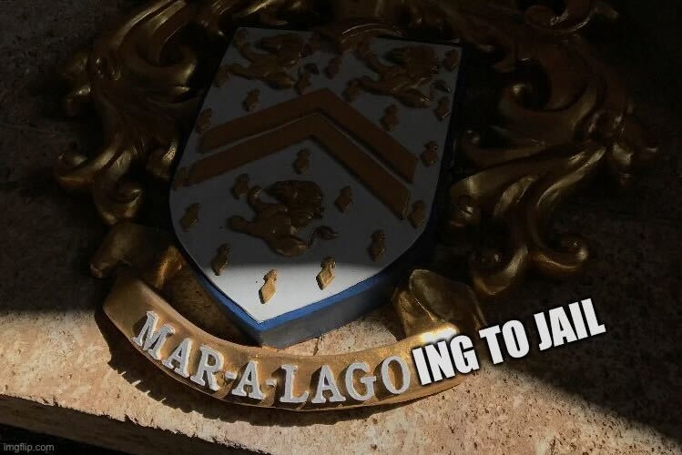 Mar-a-lagoing to jail meme