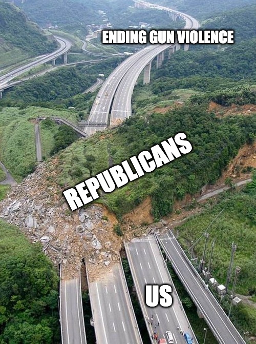 Republicans stopping us from ending gun violence meme