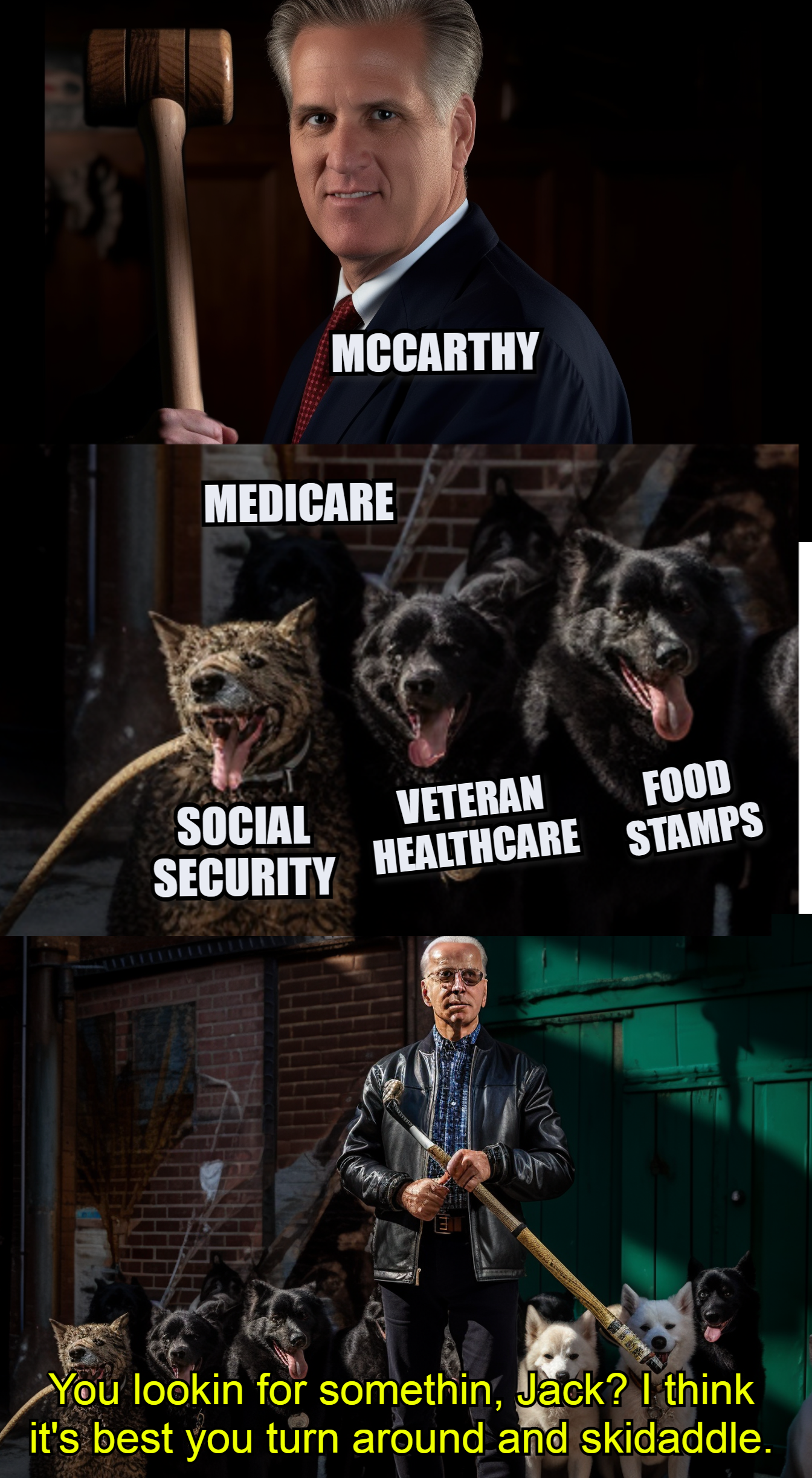 McCarthy medicare dog meme
