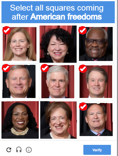 Select all squares coming after American freedoms meme