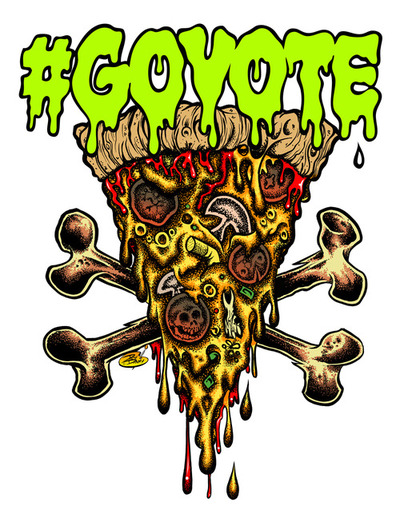 #GoVote pizza
