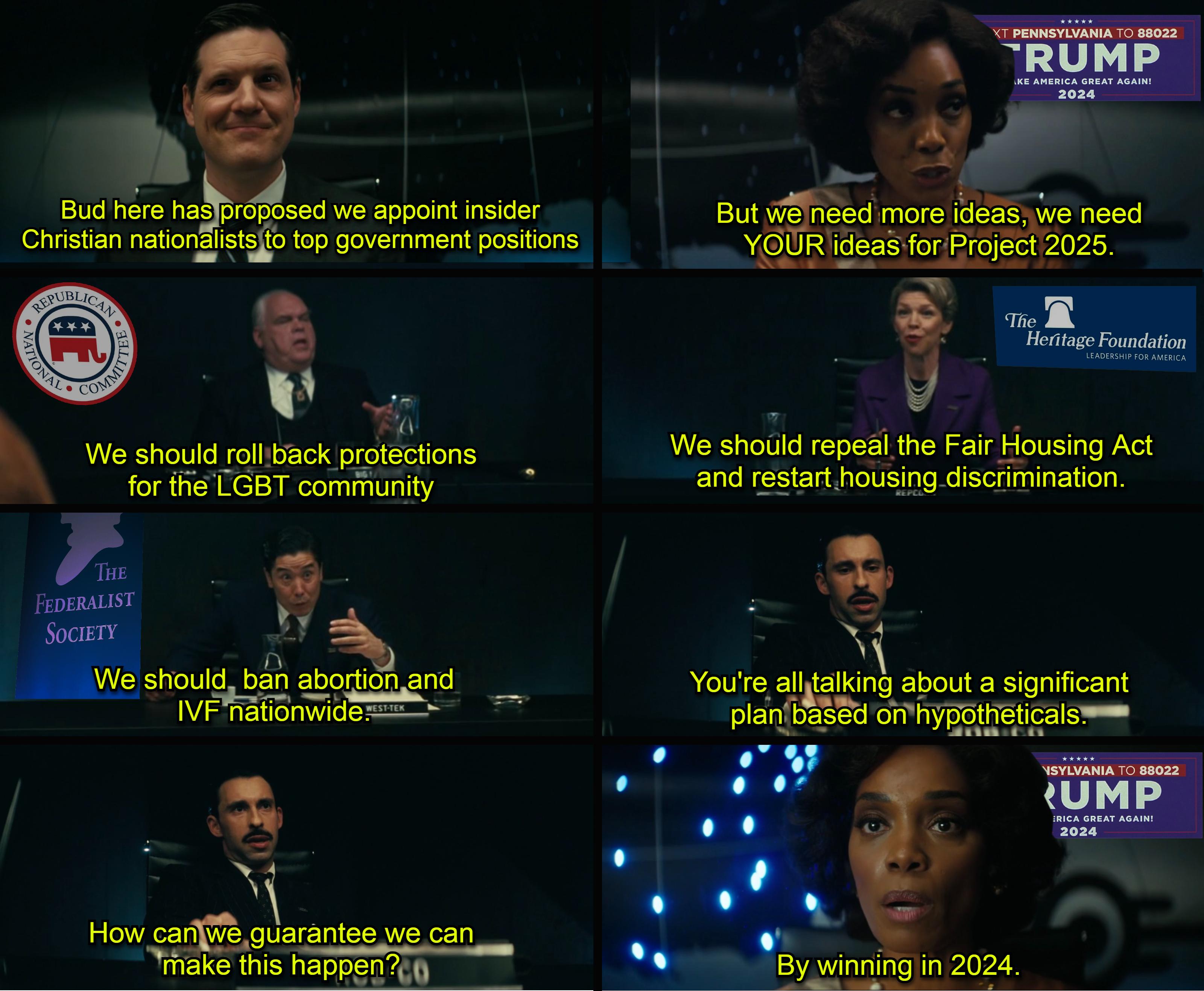 RNC ideas on Project 2025 meme