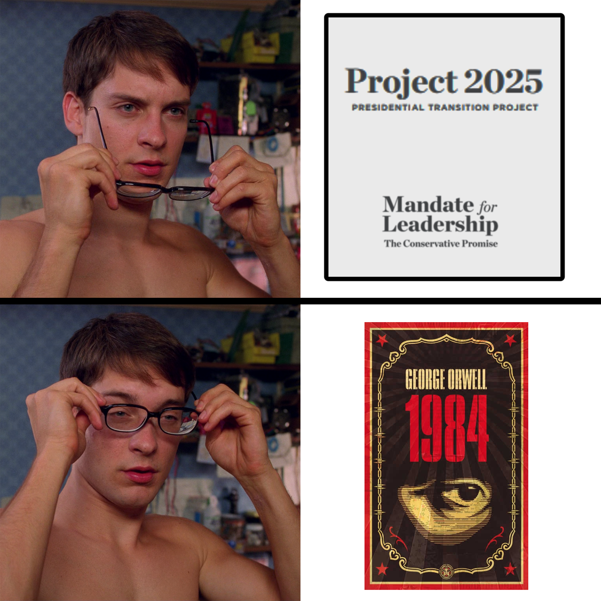 Project 2025 is 1984 meme