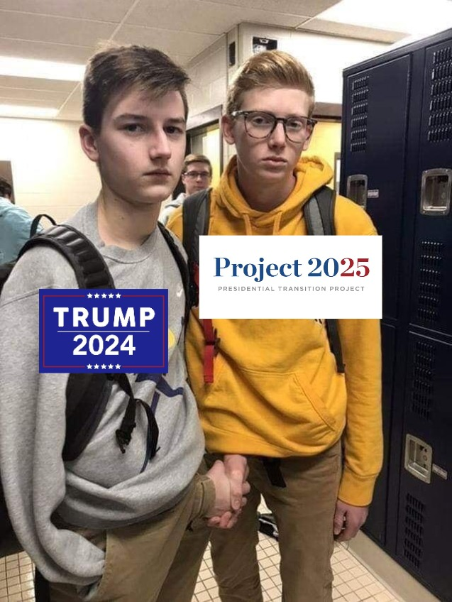 Trump 2024 handshake Project 2025 meme