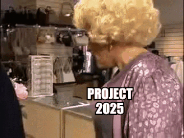 Trump on Project 2025 motion meme